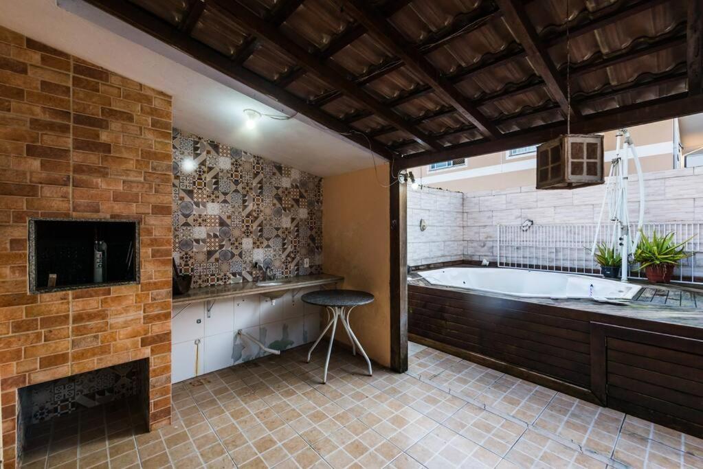 Casa De Temporada Com Quintal Interno Villa Palhoca ภายนอก รูปภาพ